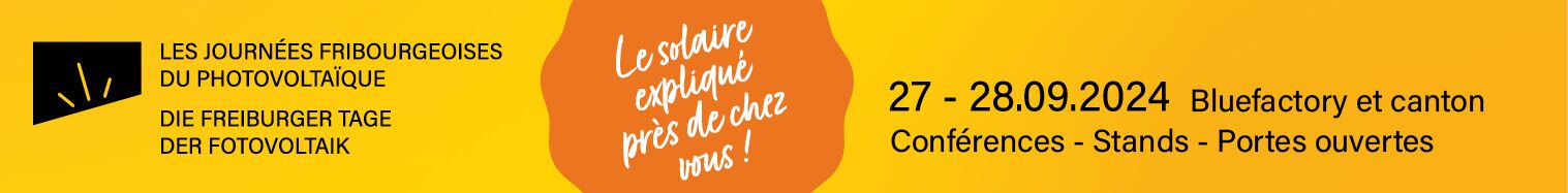 Journées fribourgeoises du photovoltaïque les 27 et 28 septembre