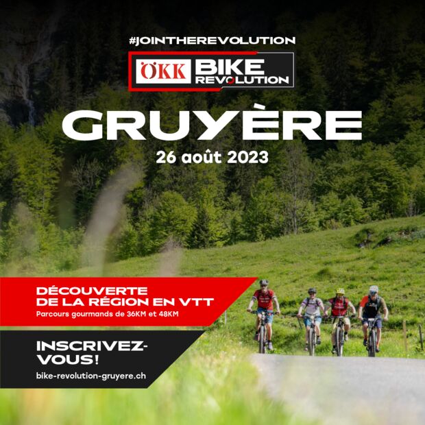 ÖKK Bike Revolution le 26 août à Bulle - Gruyère