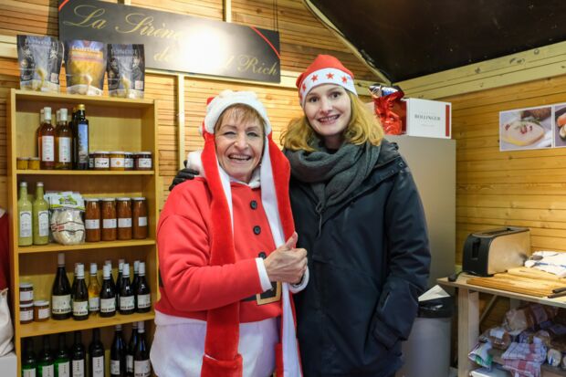 Le Marché de Noël de Bulle sous la neige