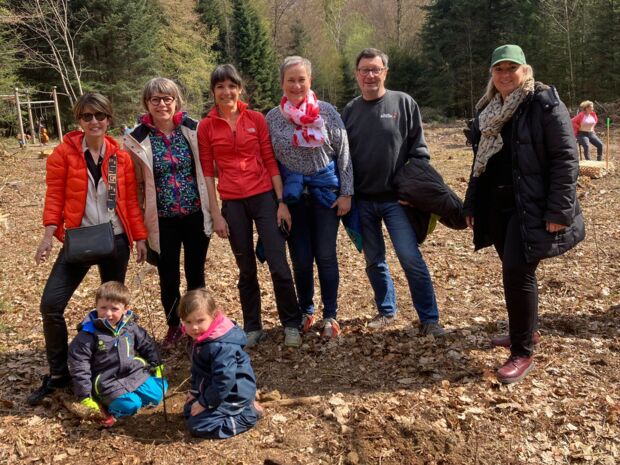 Plus de 1400 arbres plantés à Belfaux